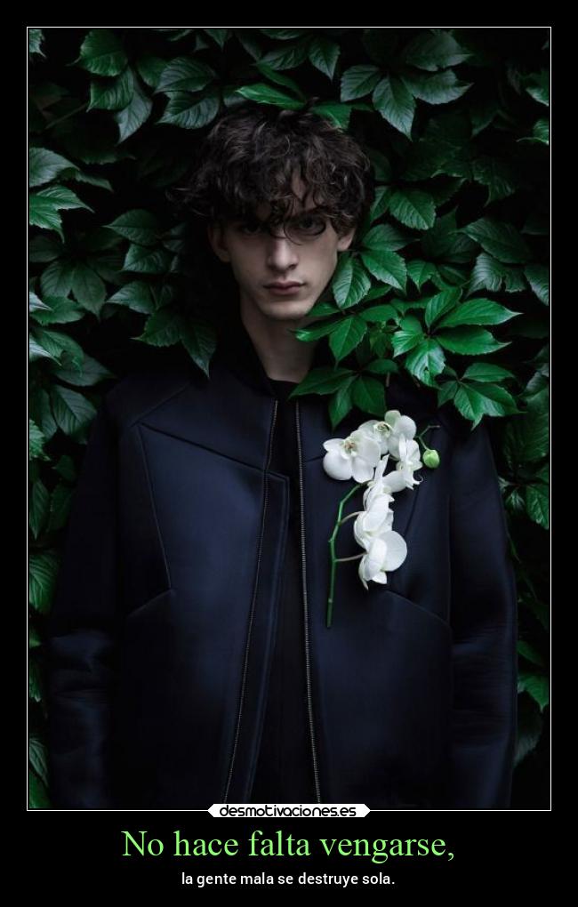 No hace falta vengarse, - 