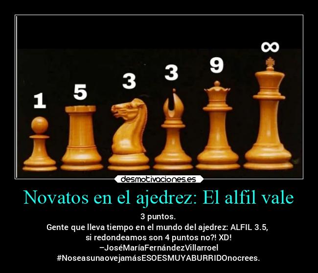 carteles imposible alfilsuperpeon alfil 4puntos xddd josemariafernandezvillarroel novatos puntuacion desmotivaciones