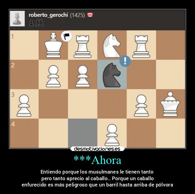 ***Ahora - Entiendo porque los musulmanes le tienen tanto
 pero tanto aprecio al caballo.. Porque un caballo
enfurecido es más peligroso que un barril hasta arriba de pólvora