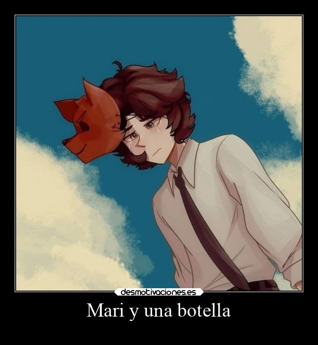 Mari y una botella -