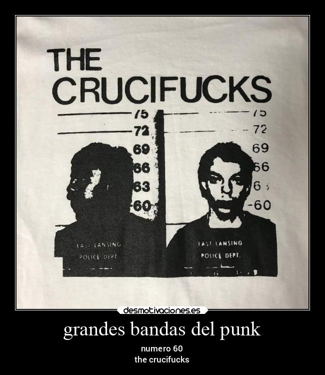 grandes bandas del punk - numero 60
the crucifucks