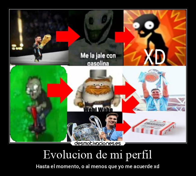 Evolucion de mi perfil - Hasta el momento, o al menos que yo me acuerde xd