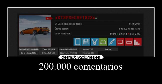 200.000 comentarios -