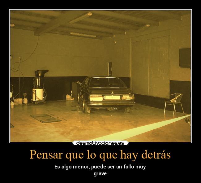 Pensar que lo que hay detrás - 