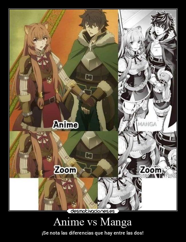 Anime vs Manga - ¡Se nota las diferencias que hay entre las dos!