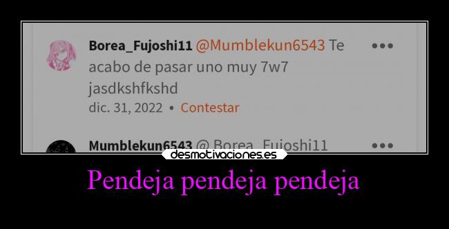 Pendeja pendeja pendeja - 