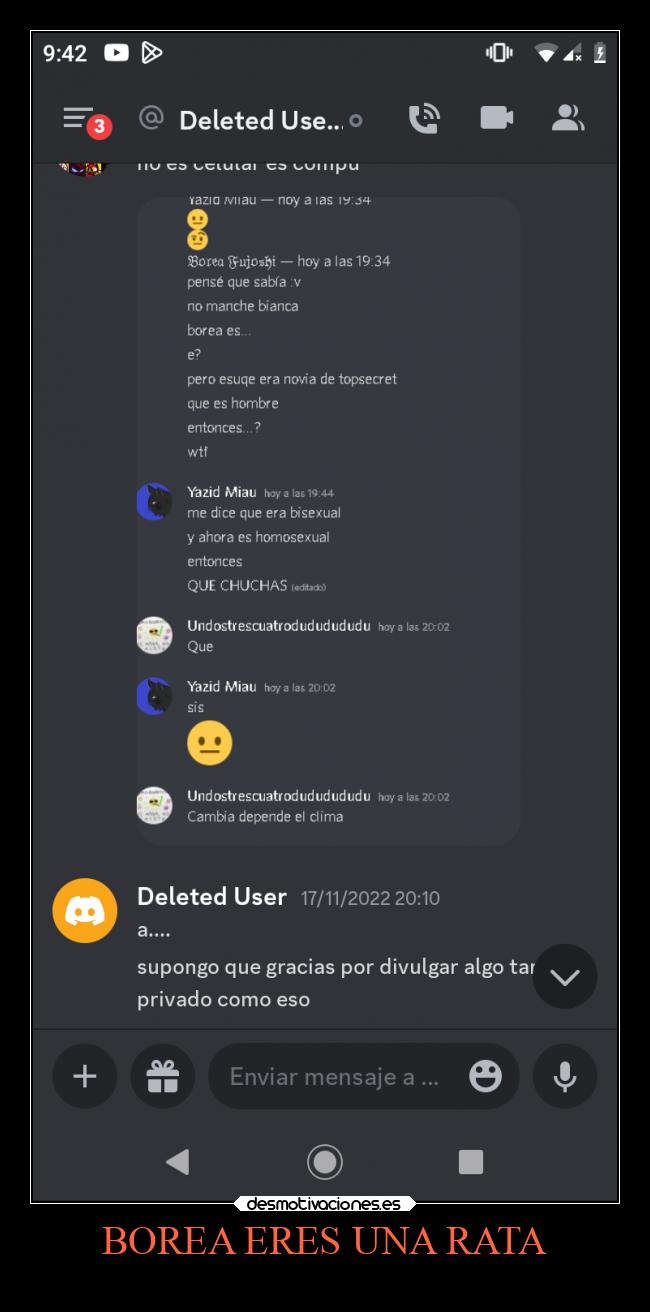 BOREA ERES UNA RATA - 