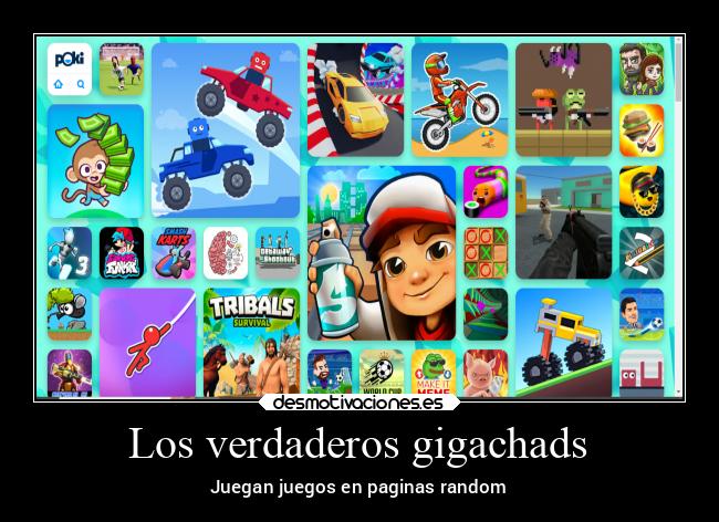 Los verdaderos gigachads - Juegan juegos en paginas random