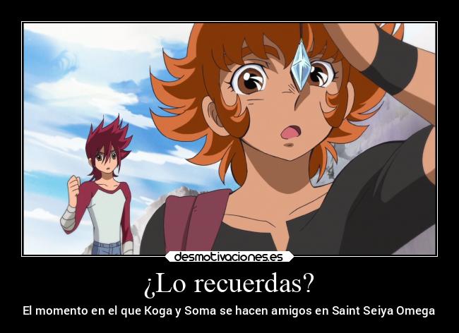 ¿Lo recuerdas? - El momento en el que Koga y Soma se hacen amigos en Saint Seiya Omega
