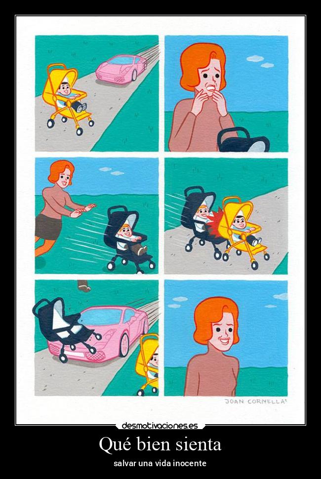 carteles arte coche bebe sinbebe desmotivaciones