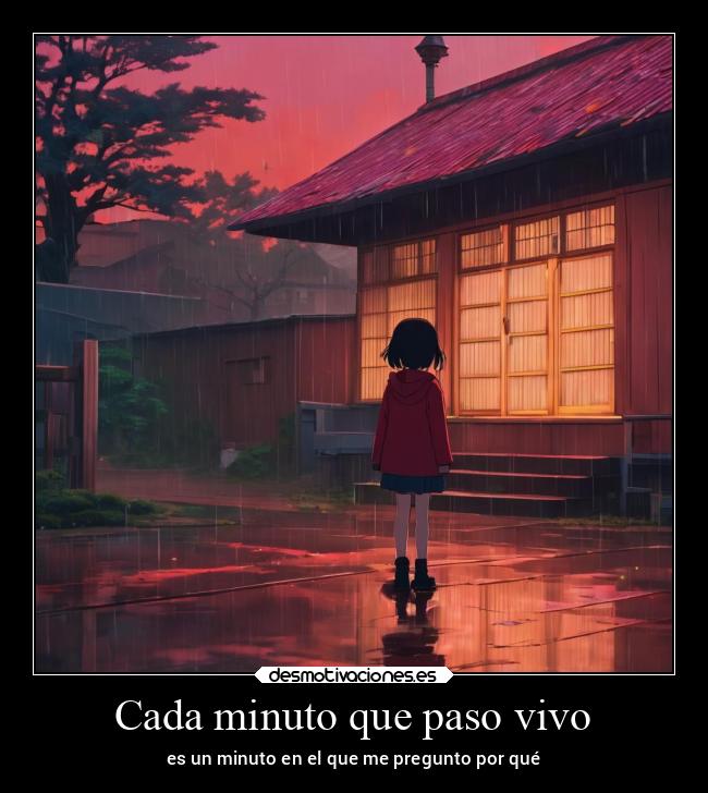Cada minuto que paso vivo - es un minuto en el que me pregunto por qué