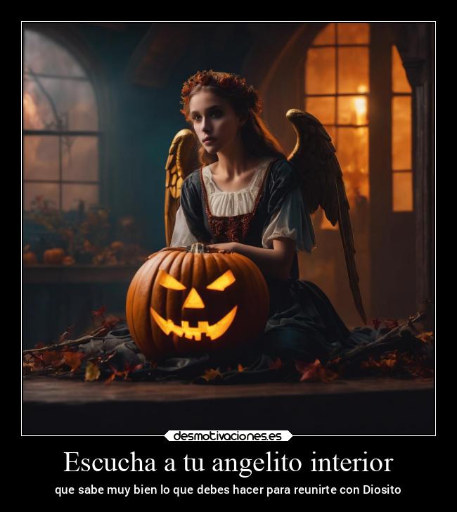 Escucha a tu angelito interior - que sabe muy bien lo que debes hacer para reunirte con Diosito