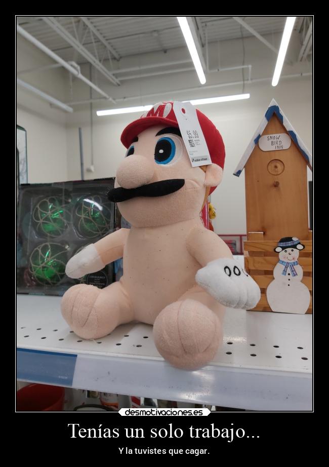 carteles trabajo chiste mario desmotivaciones