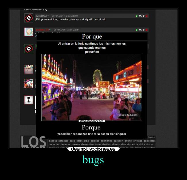 bugs -