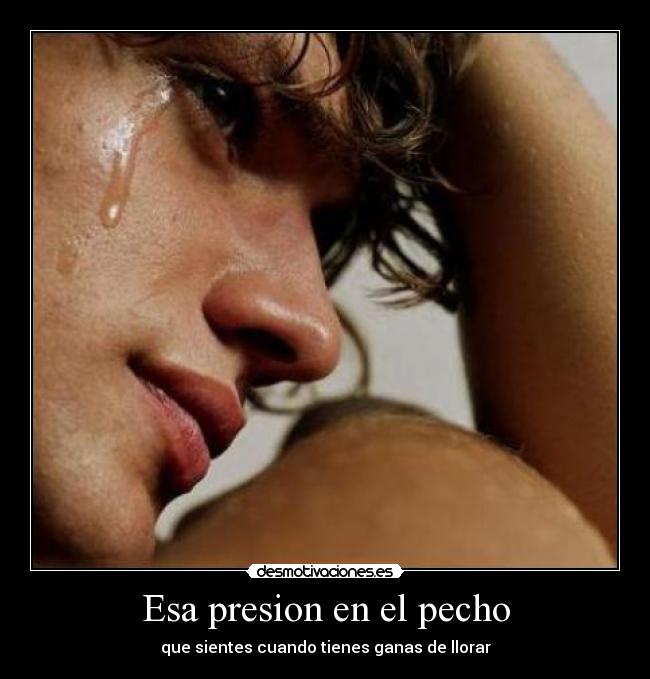 Que es cuando sientes una presion en el pecho