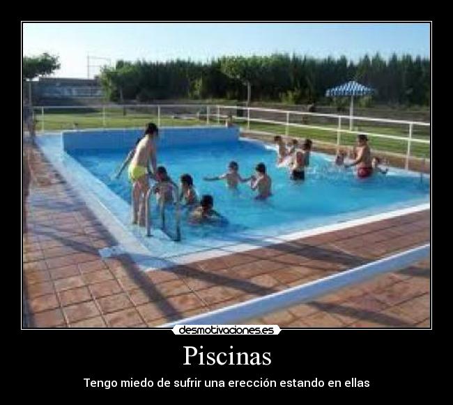 erección en para piscina