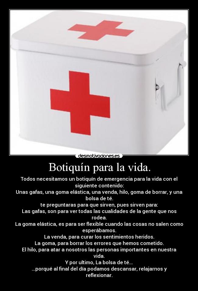 Botiquín Para La Vida Desmotivaciones Botiquín Para La Vida Desmotivaciones