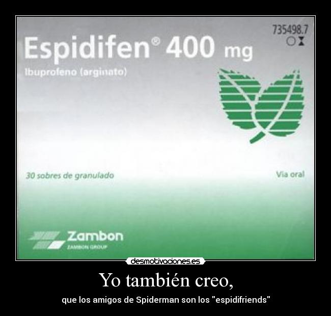 El espidifen es bueno para el resfriado