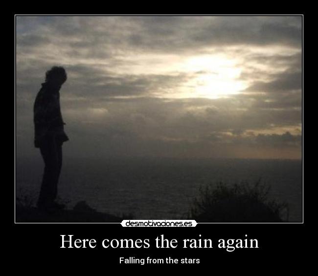 Here comes the rain again desmotivaciones