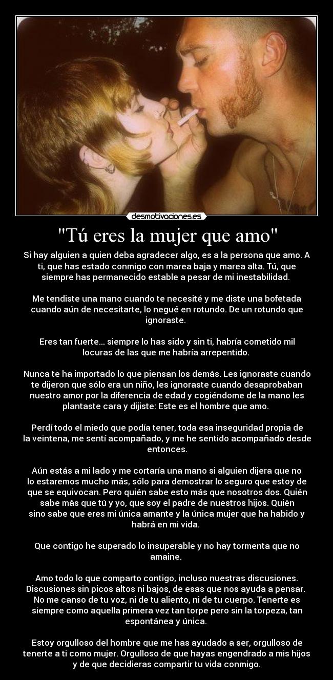 eres la unica mujer que amo