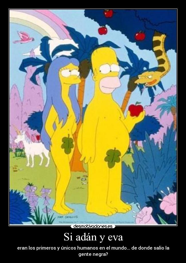 Resultado de imagen de si adán y eva ... chiste frase e imagen de