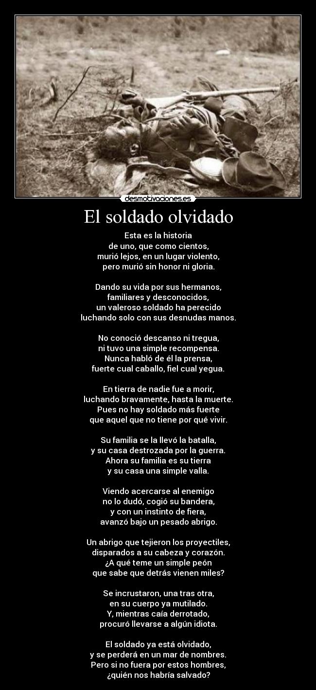 el soldado olvidado pdf descargar