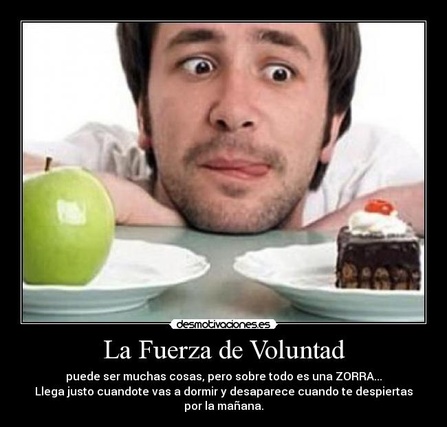 Voluntad para adelgazar