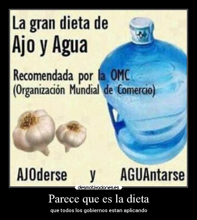 La dieta del ajo y el agua