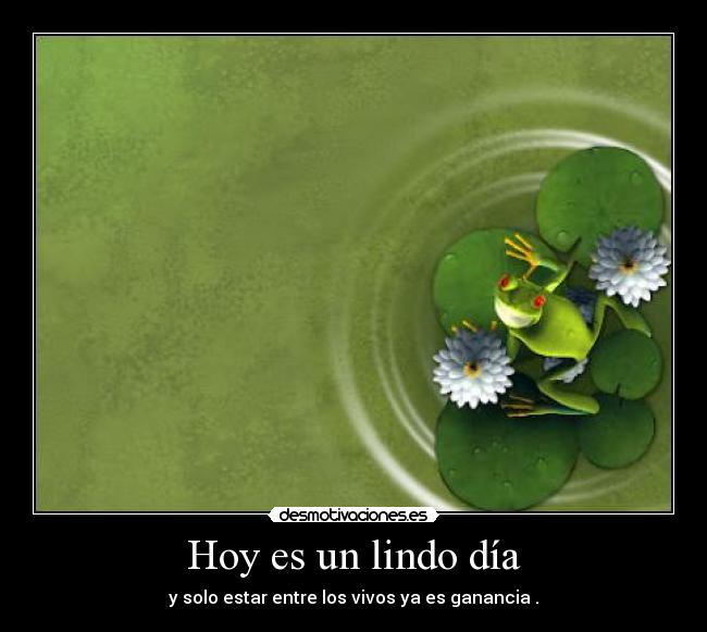 Hoy es un lindo día | Desmotivaciones