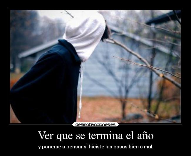 Ver que se termina el año | Desmotivaciones