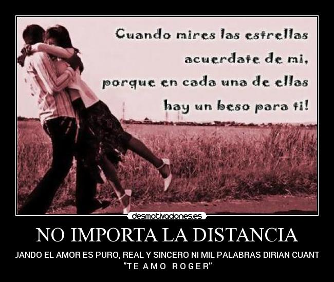 No importa la distancia