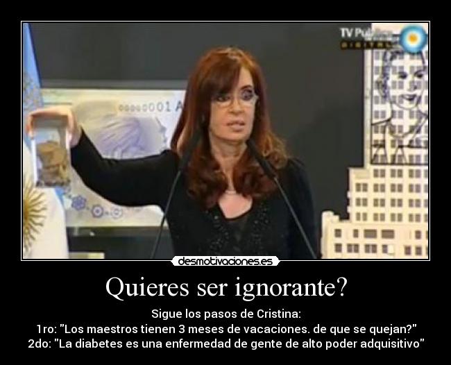 que dijo la presidenta cristina sobre la diabetes que dijo la presidenta cristina sobre la diabetes