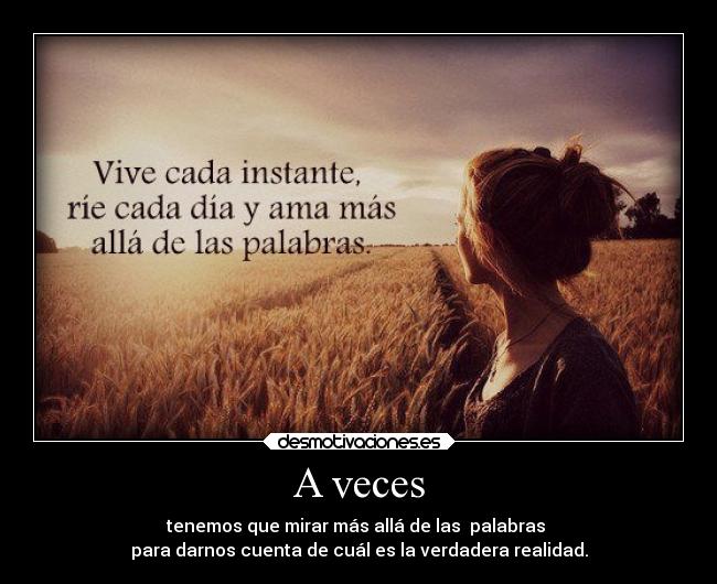 A veces | Desmotivaciones