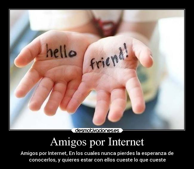 amigos por internet