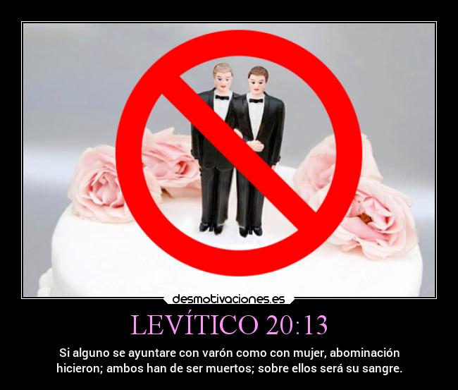 LEVÍTICO 20:13 | Desmotivaciones